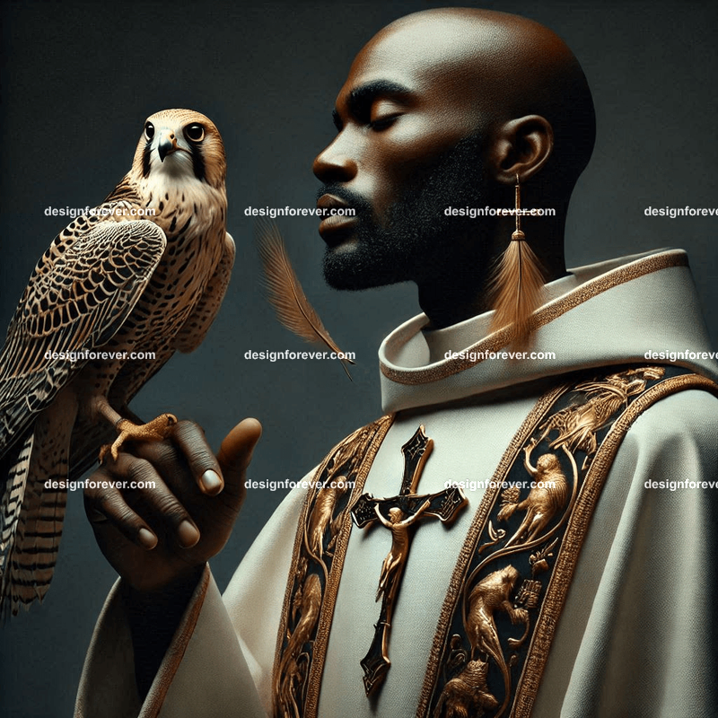 priest with falcon