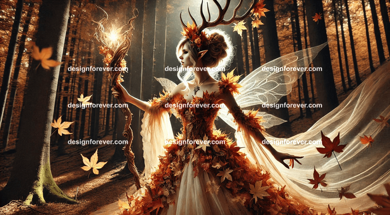 "A tiny fairy hammering glowing metal on a miniature forge, surrounded by enchanted tools and glowing embers