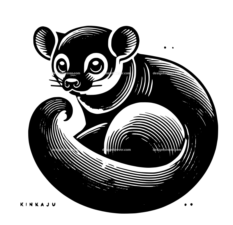Kinkajou graphic logo