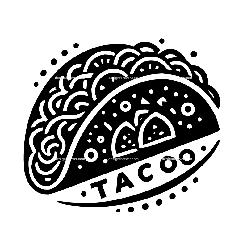 taco graphic logo