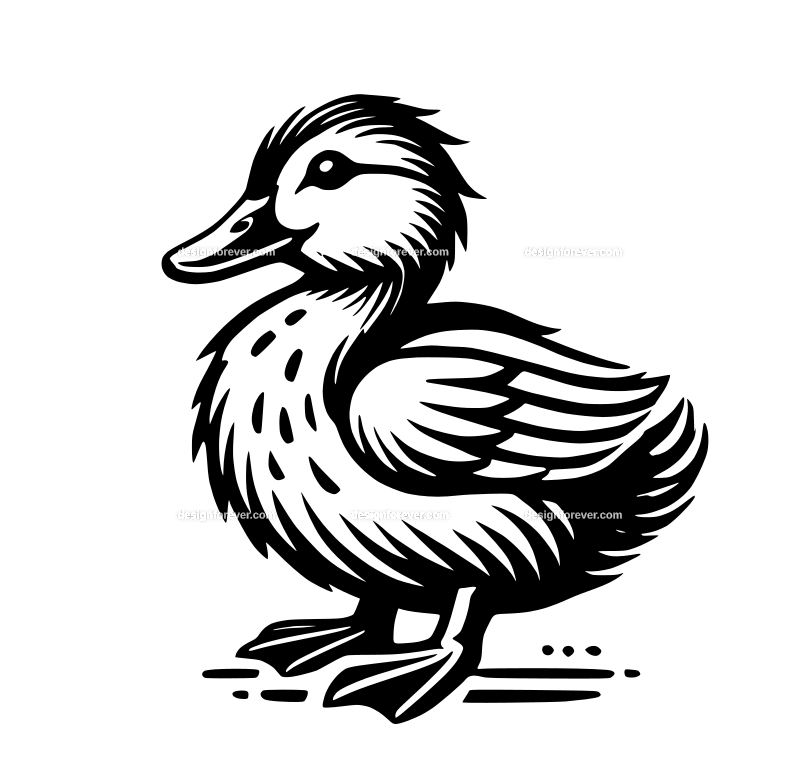 the duckling graphic logo