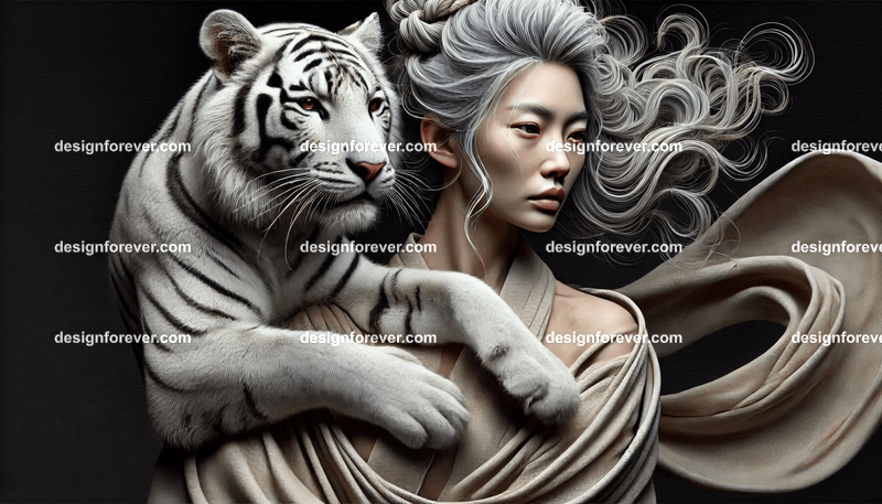 maiden warriors with their tigers