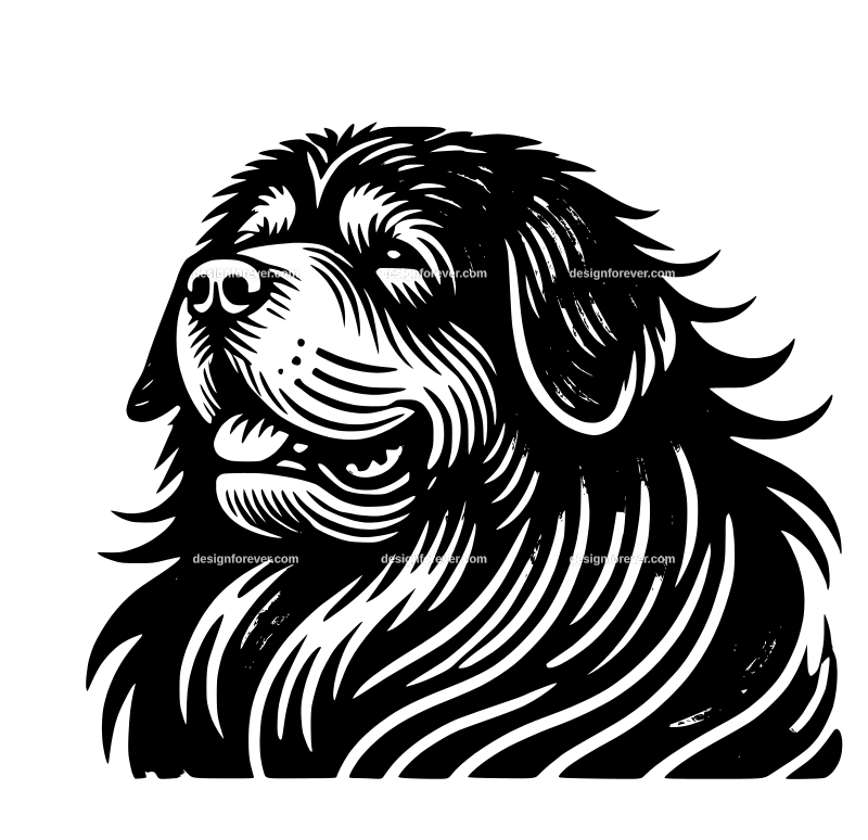 Tibetan Mastiff graphic logo