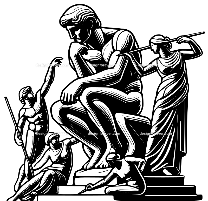 sculpture graphic logo