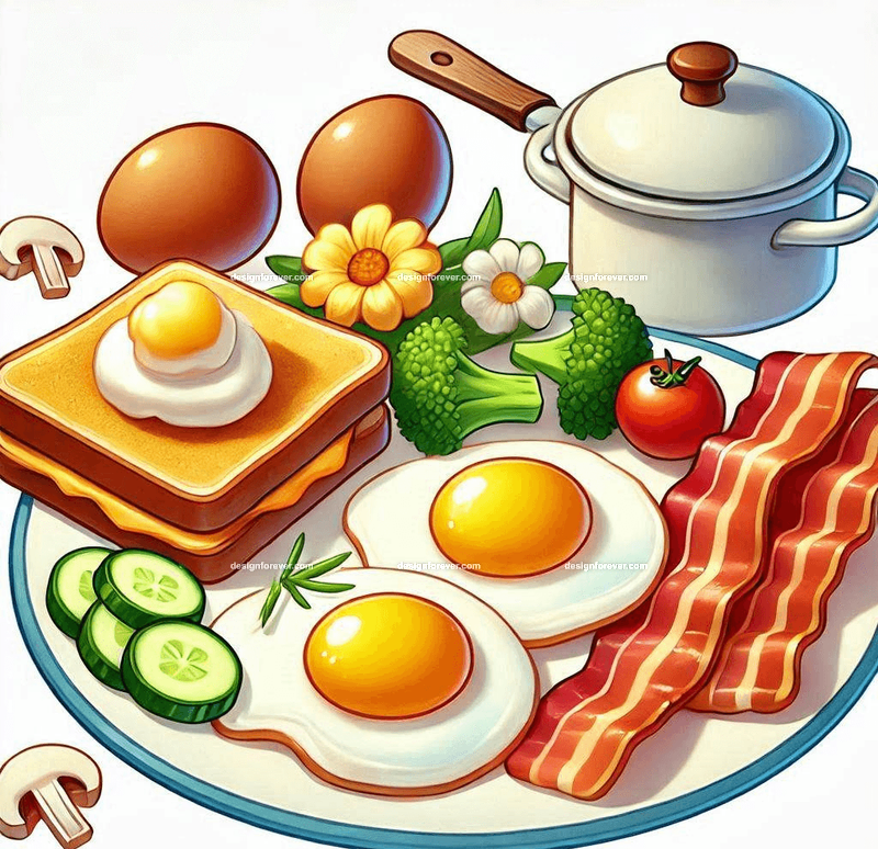 bacon and eggs