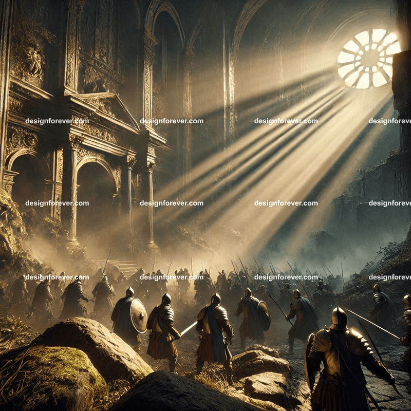 The siege of palace by orcs