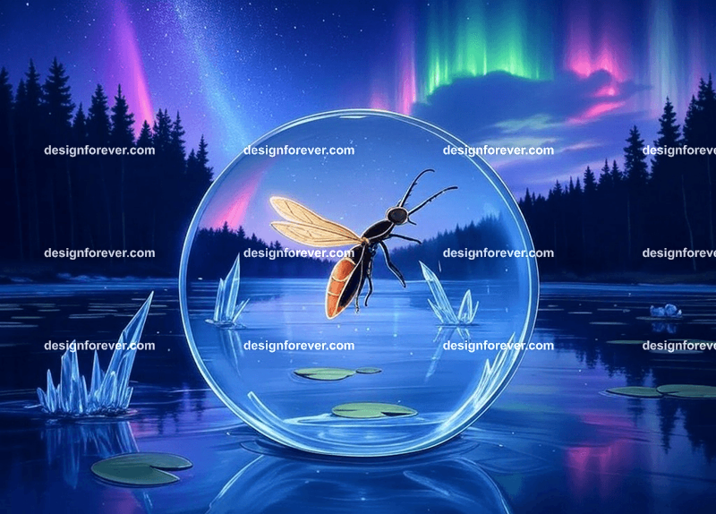 firefly in crystal ball orb
