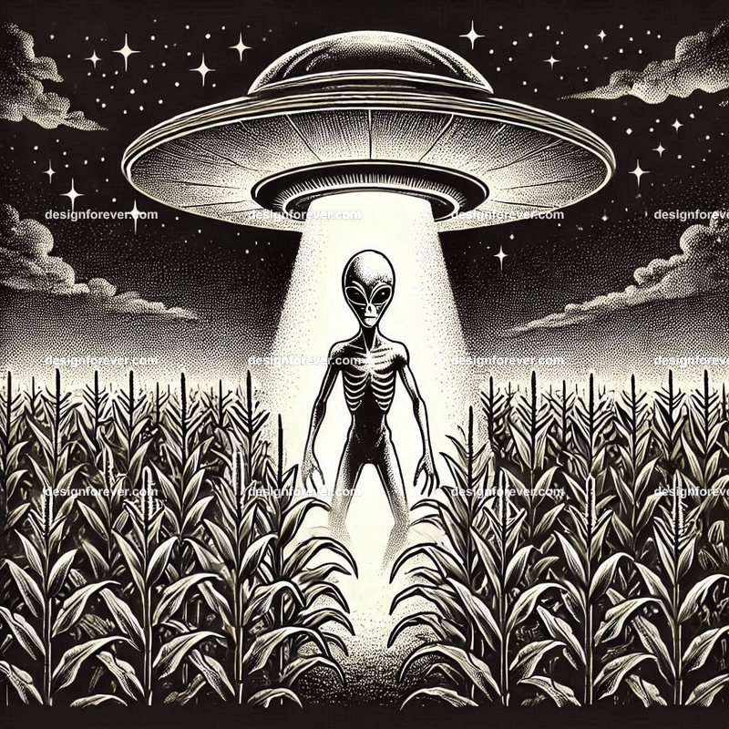 alien abduction in iowa corn field