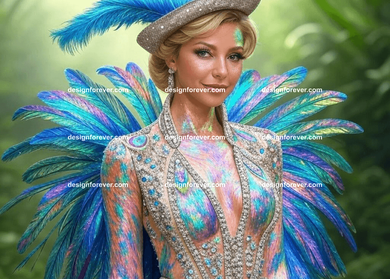 Peakcock woman