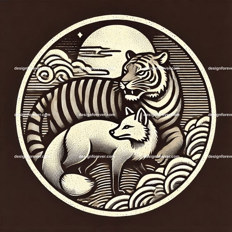 The Fox Borrows the Tiger's Might (狐假虎威)