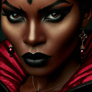 closeup of evil queen