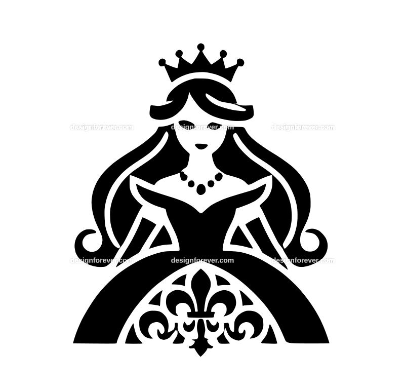 princess graphic logo