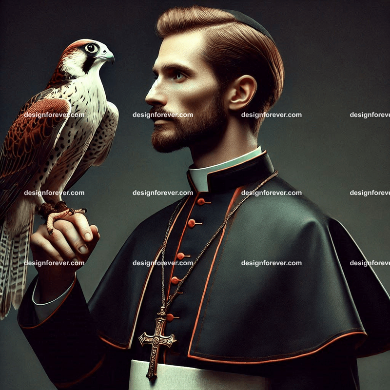 priest with falcon