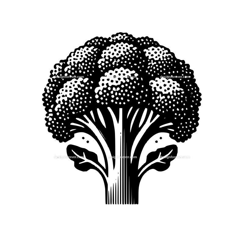 brocolli graphic logo