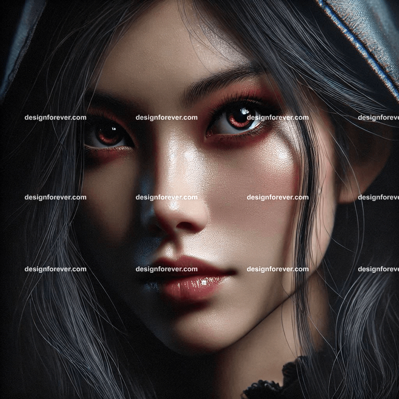 Young female sorcerer fantasy shot