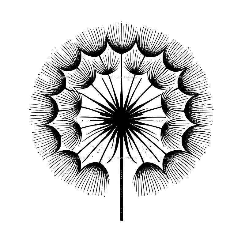 dandelion graphic logo