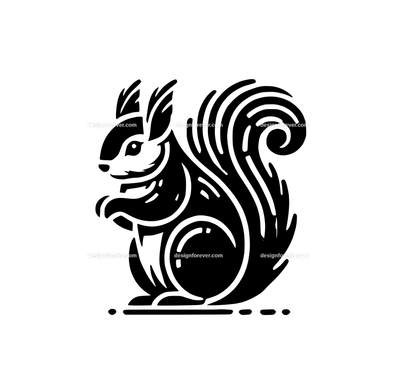 squirrel graphic logo