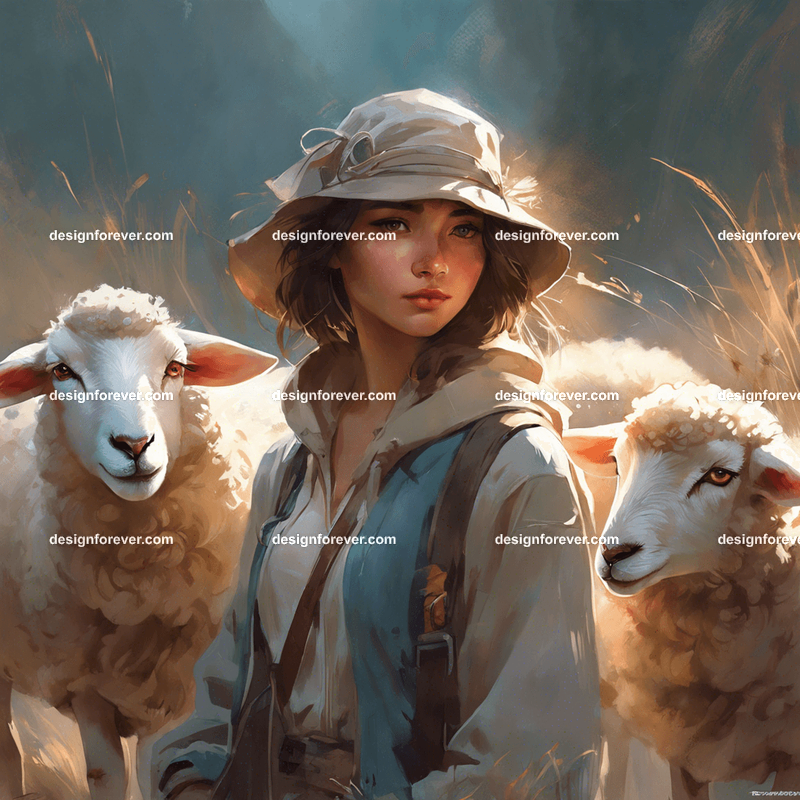 a young sheep herder
