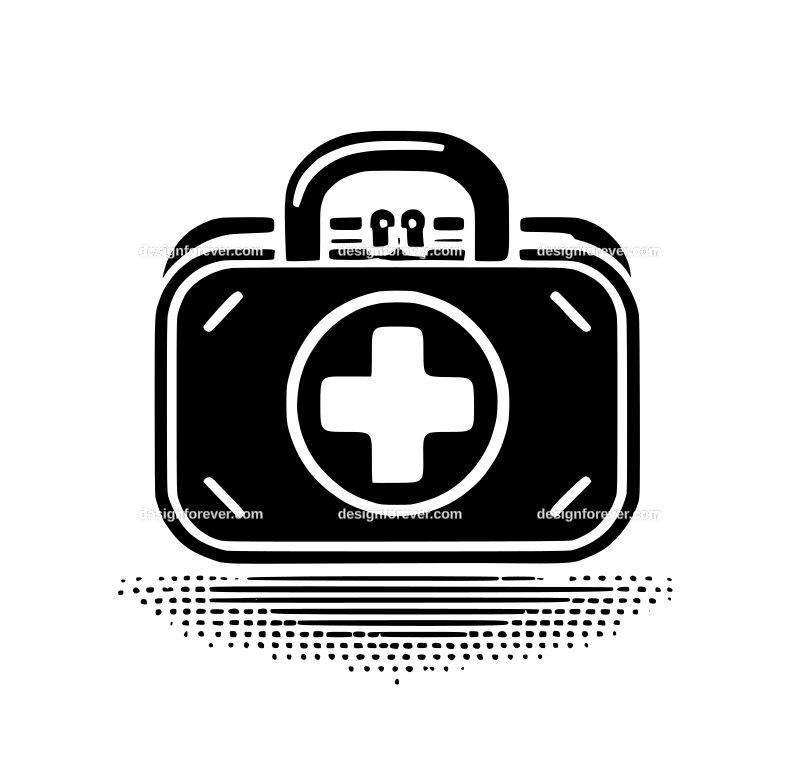 medical bag symbol graphic logo