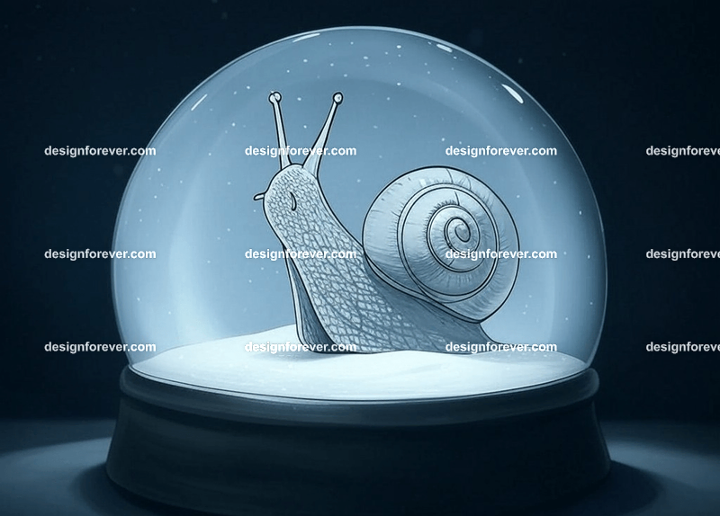 snail crystal ball orb