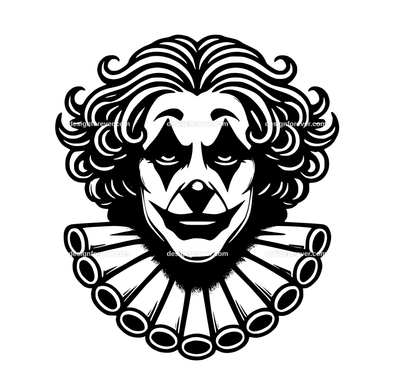 clown graphic logo
