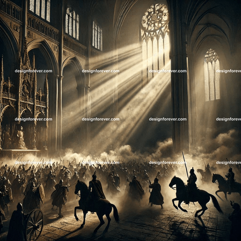 storming of church by rioters canterbury tales