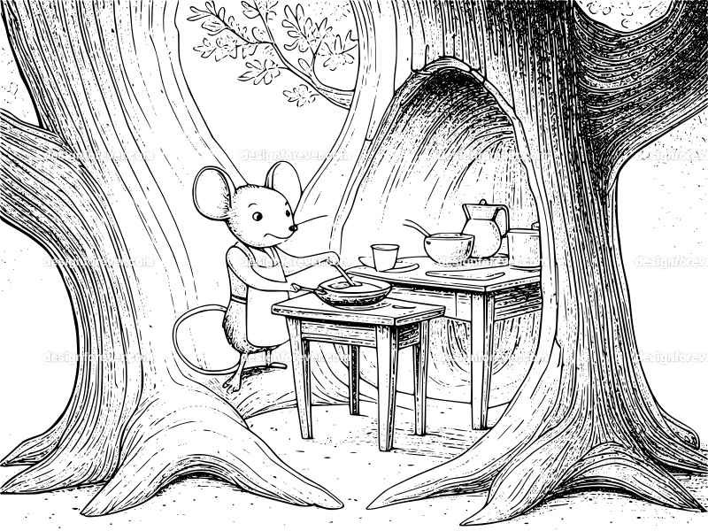 mr mouse cooking breakfast