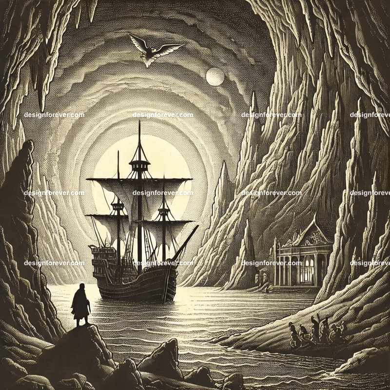 the cave of sorrow and ship of souls