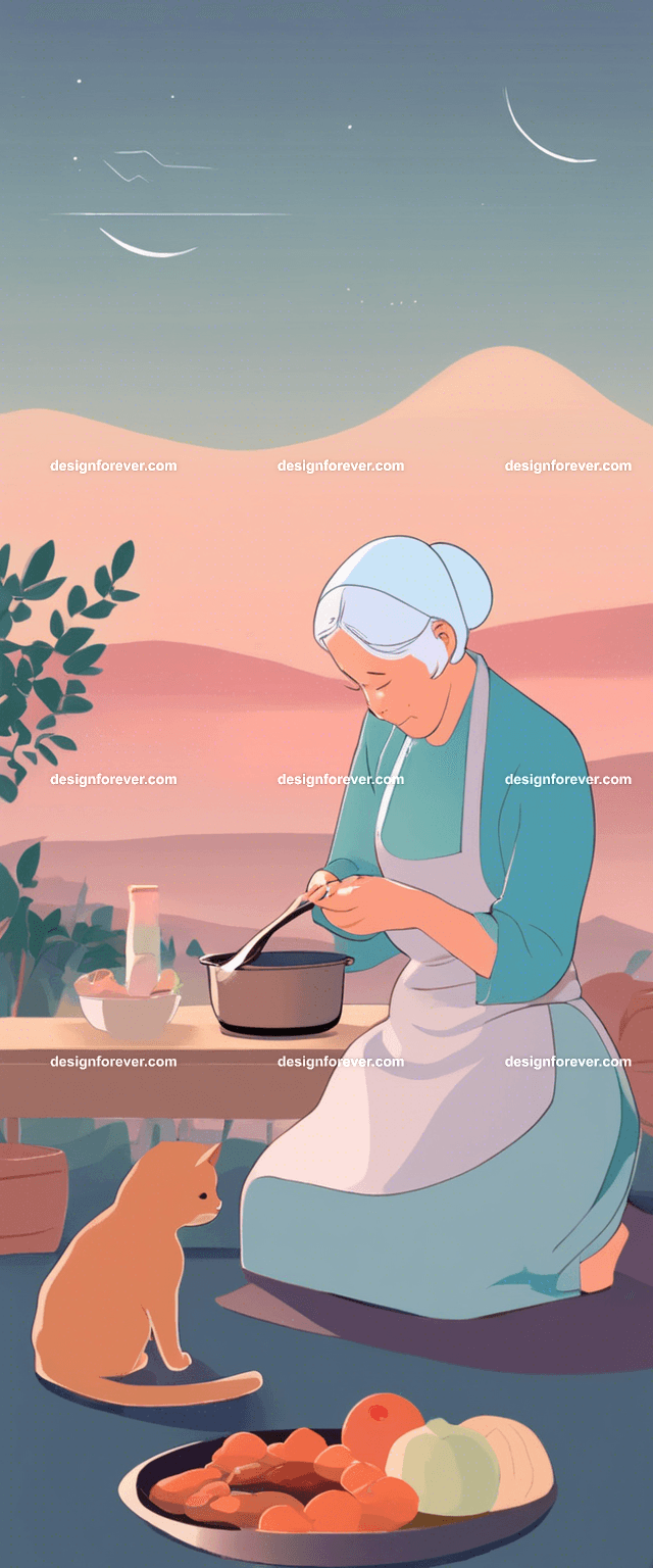 neighbors enjoying lunch under plum tree