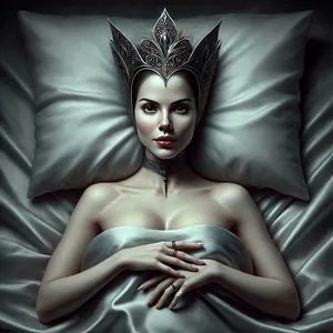 the evil queen in bed