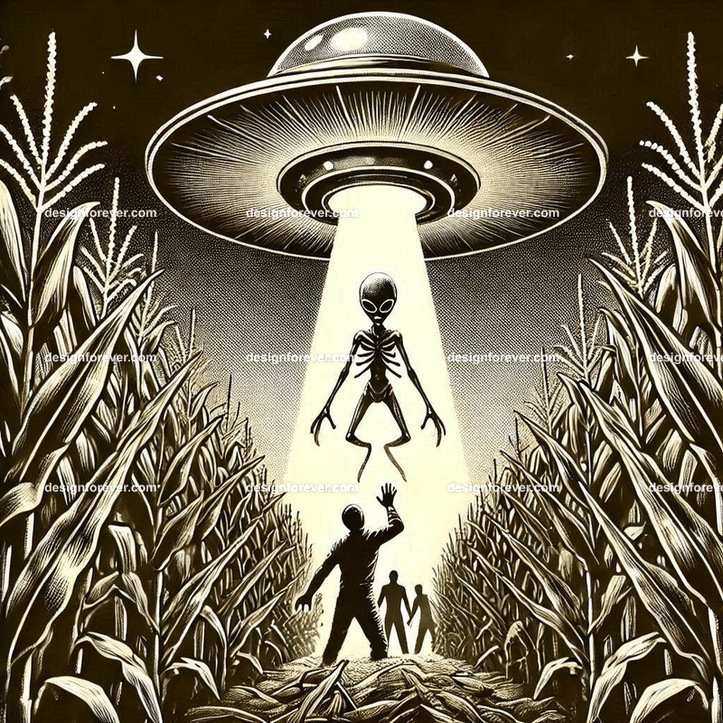 alien abduction in iowa corn field