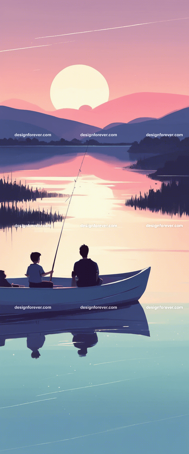 young woman on kayak on calm lake deep dark blue evening sky with stars