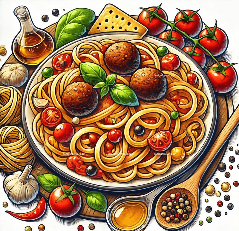 plate of sphaghetti