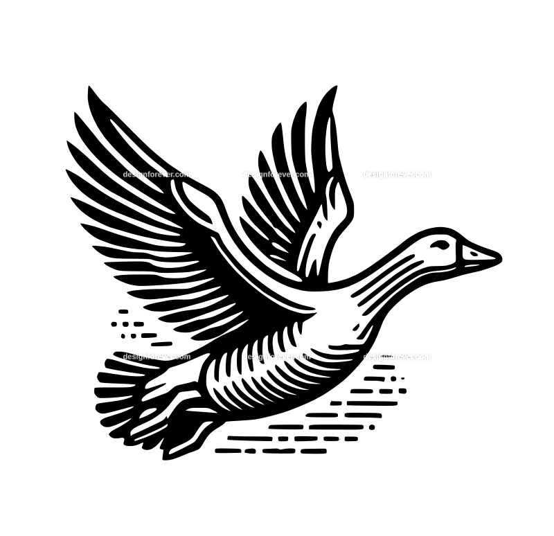 the flying goose graphic logo