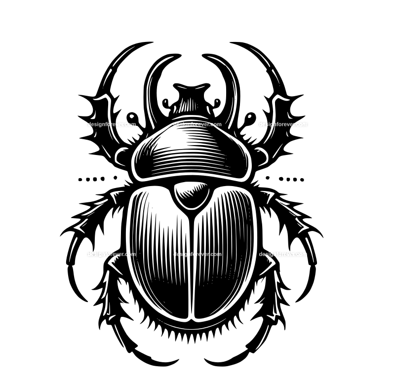 Dung Beetle graphic logo