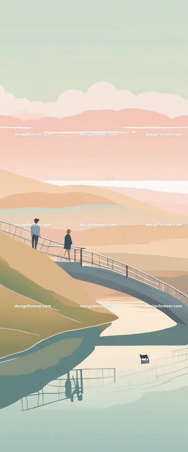 teen girl with a girl friend on tree branch of big old tree looking down at river