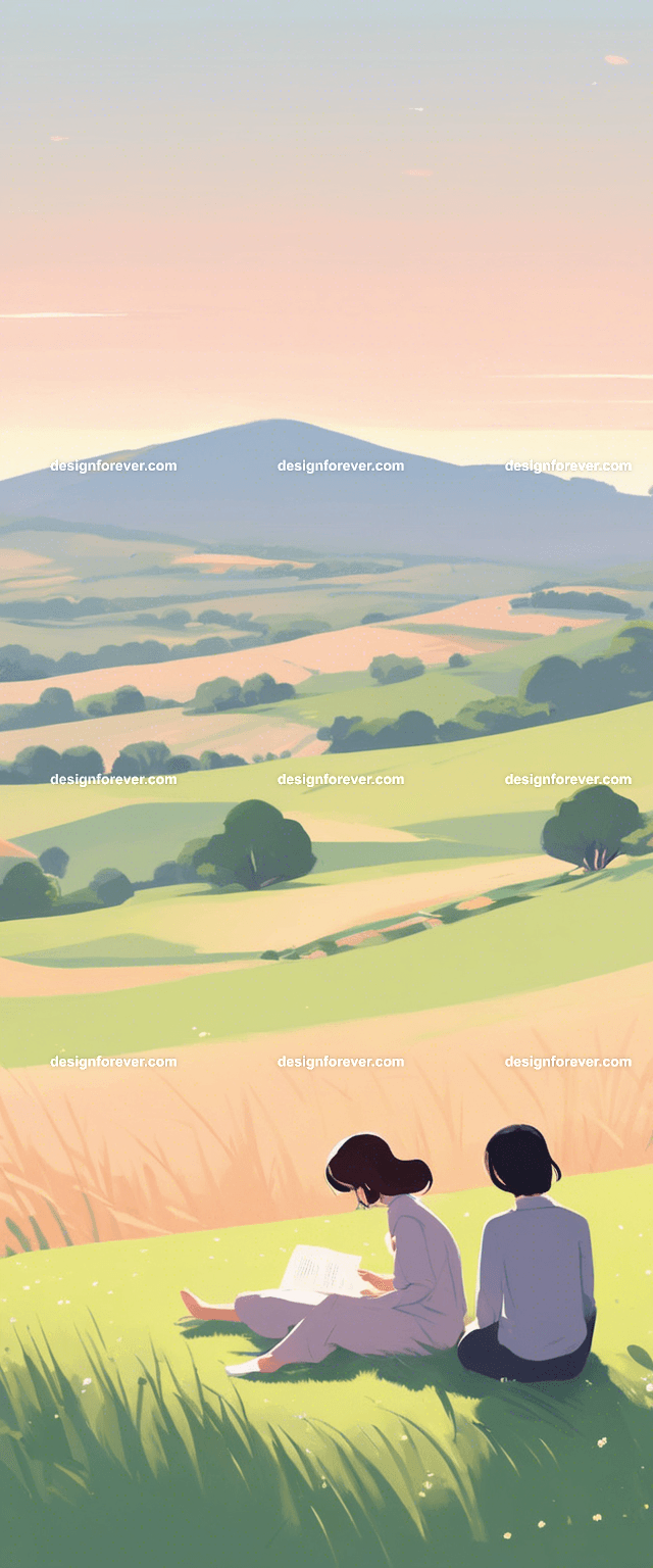 teen girl with a girl friend on tree branch of big old tree looking down at river