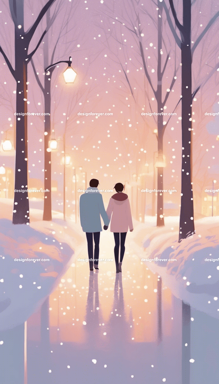 a couple wife husband girlfriend boyfriend celebrating new years xmas christmas holiday