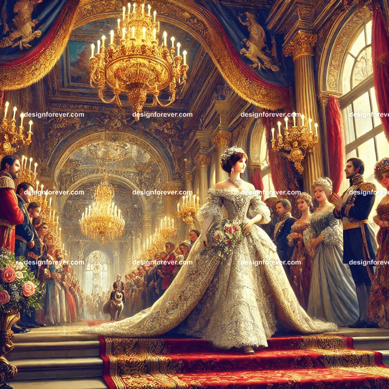 the queen enters