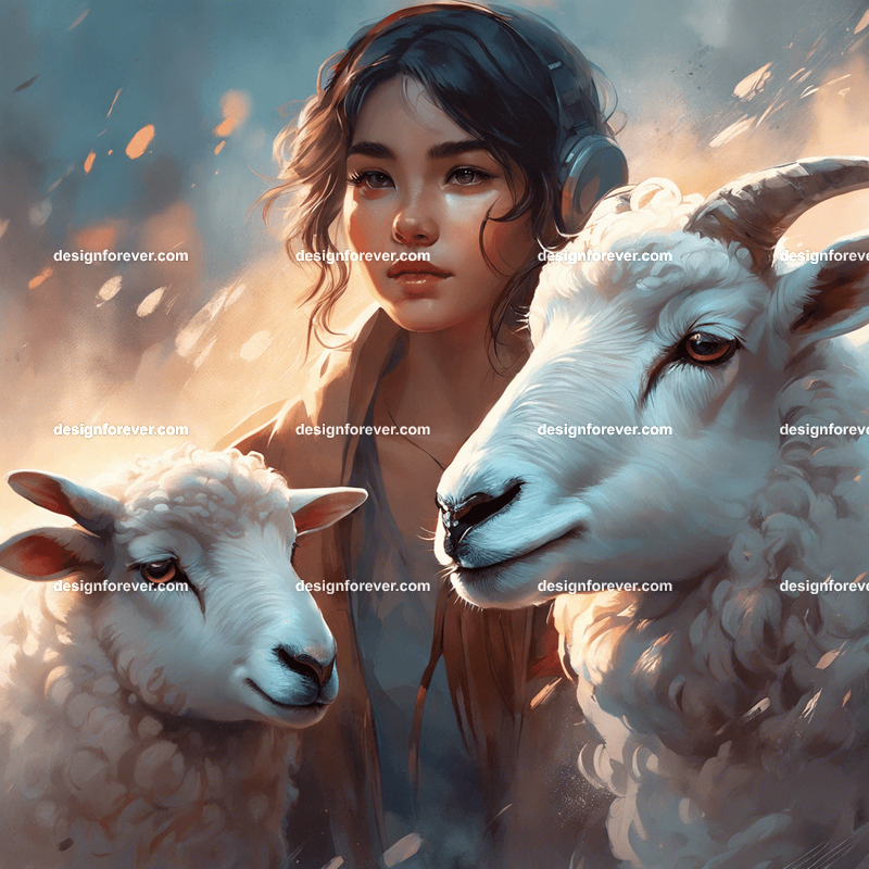 a young sheep herder