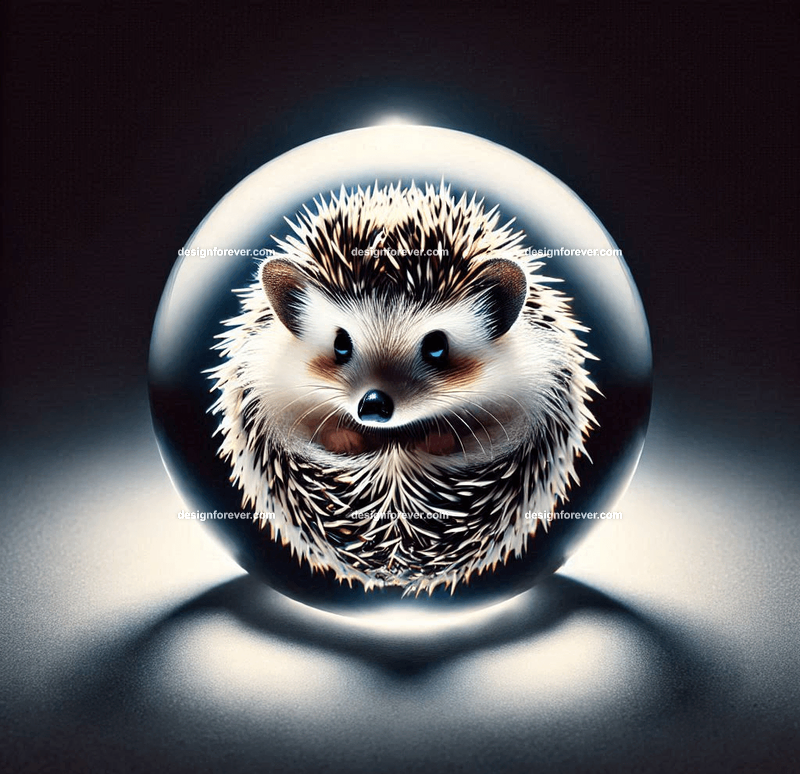 hedgehog in a crystal ball