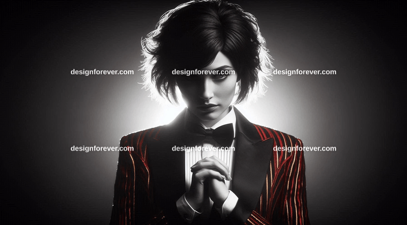 woman in cosplay costume epic cinematic angle