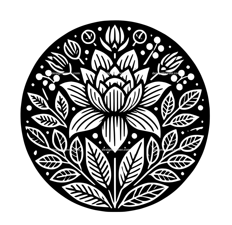 flower arrangement graphic logo