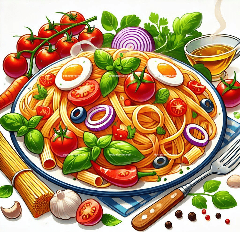 plate of sphaghetti