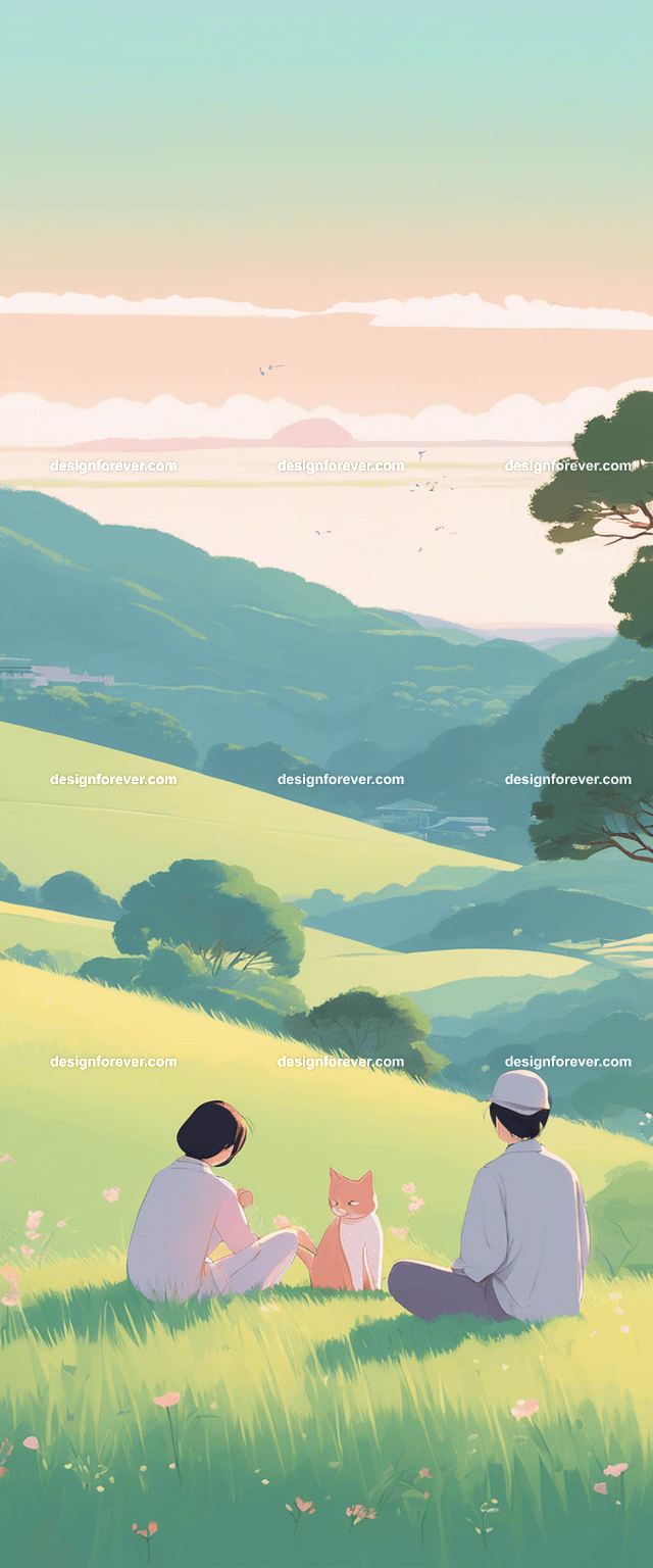 teen girl with a girl friend on tree branch of big old tree looking down at river