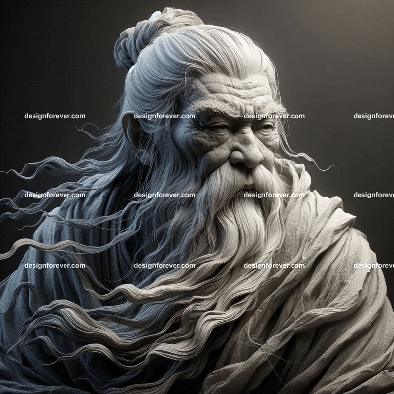 chinese philosopher in the mountains