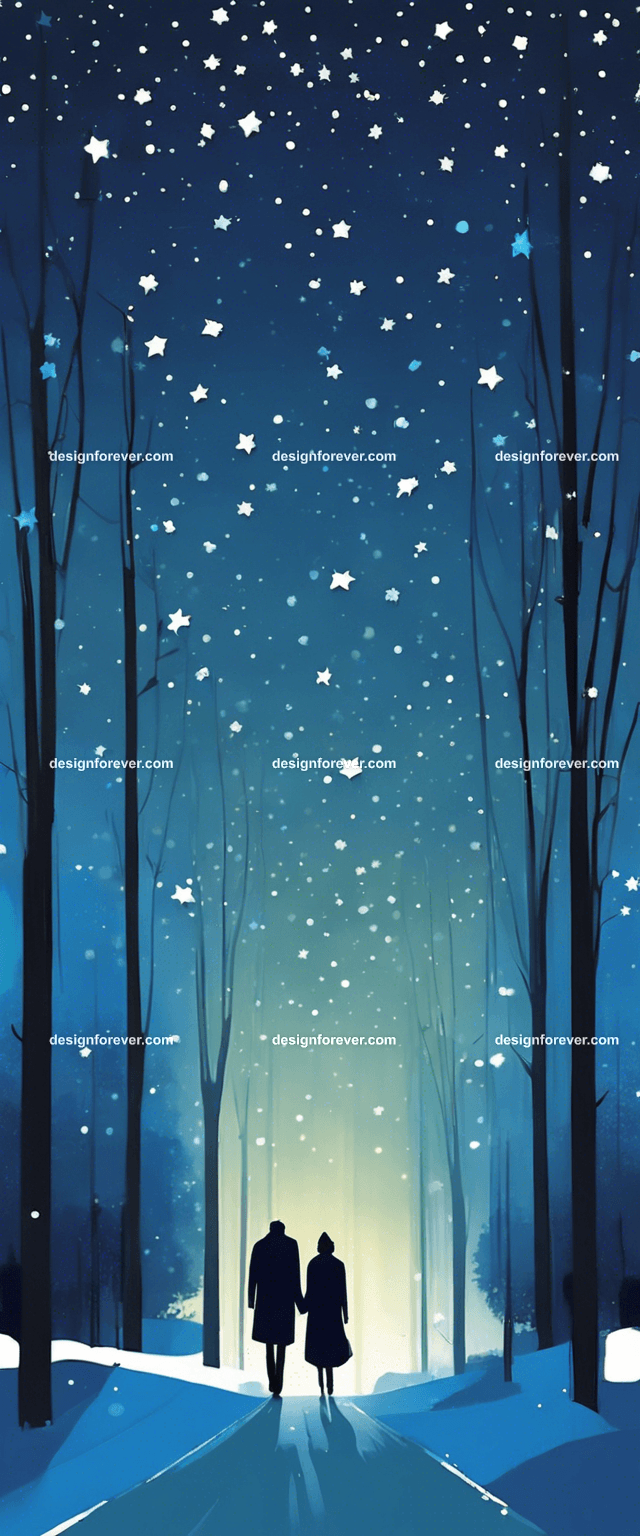 a couple walking dog evening