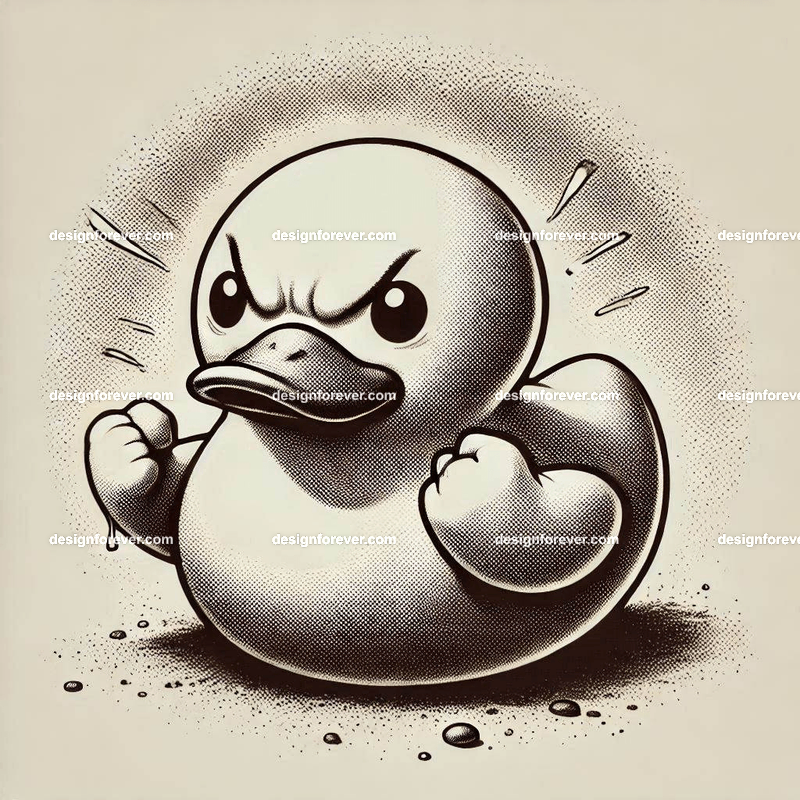 the angry rubber duck
