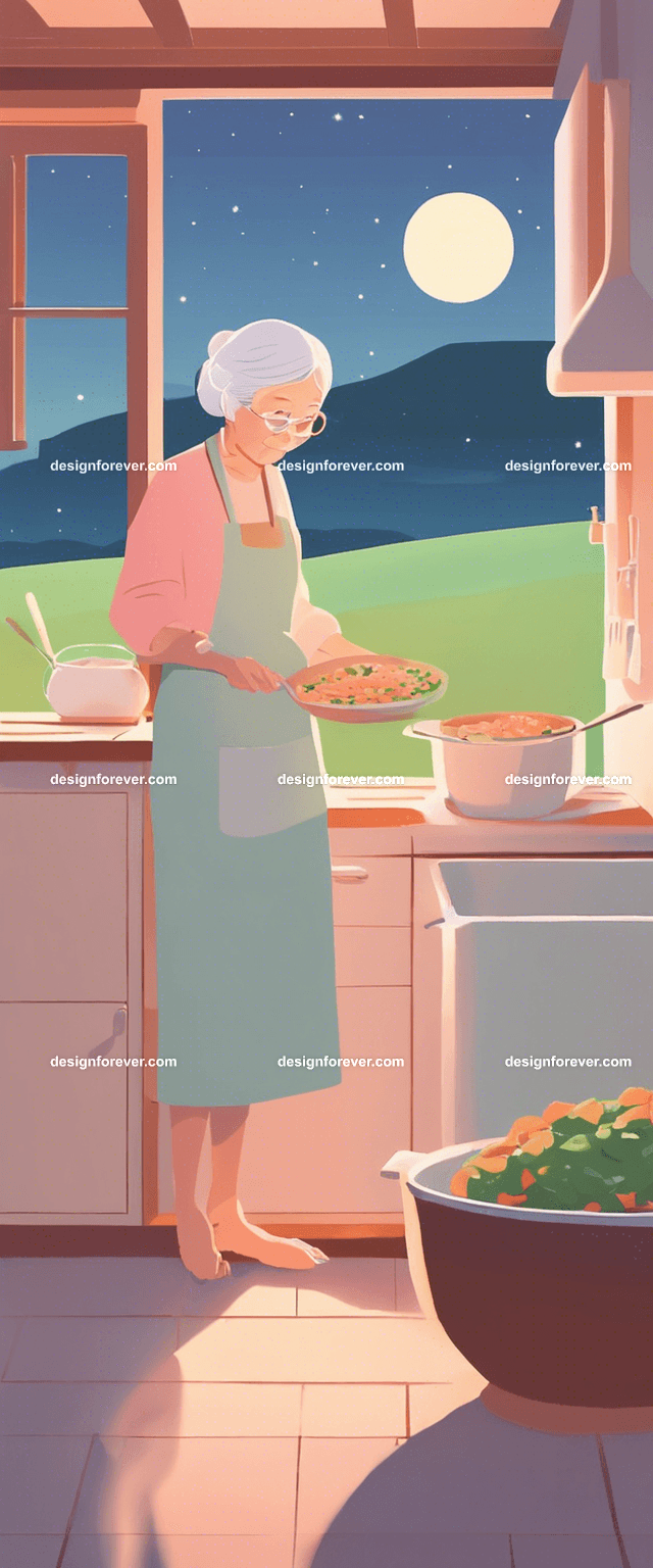 neighbors enjoying lunch under plum tree