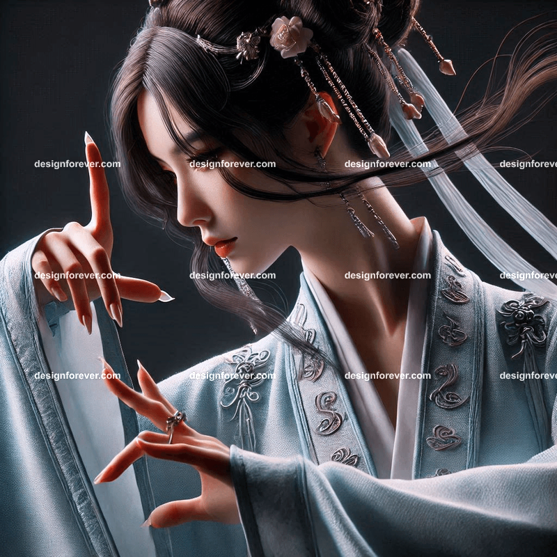 elite wuxia female warriors dressed in wuxia clothing with deadly finger touch